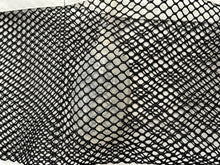 Load image into Gallery viewer, Shower / Everyday Quick Dry Mesh Post-Surgical Drain Holder Black with White Cotton Trim
