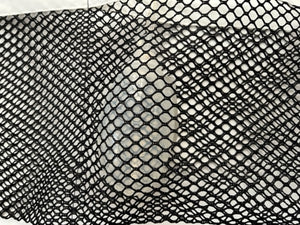 Shower / Everyday Quick Dry Mesh Post-Surgical Drain Holder Black with White Cotton Trim