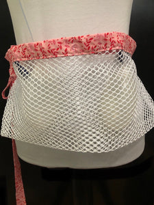 Pink Leaves Shower Mesh Surgical Drain Holder
