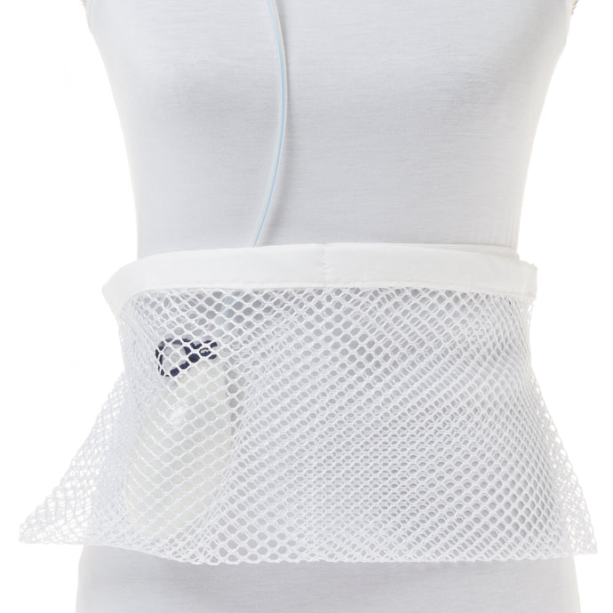 White Shower Mesh Surgical Drain Holder