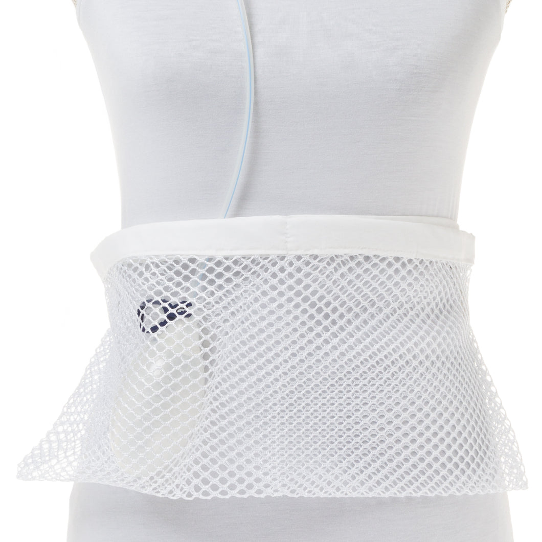 White Shower Mesh Surgical Drain Holder