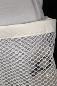 White Shower Mesh Surgical Drain Holder