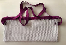 Load image into Gallery viewer, Purple &amp; Gold Shower Mesh Surgical Drain Holder
