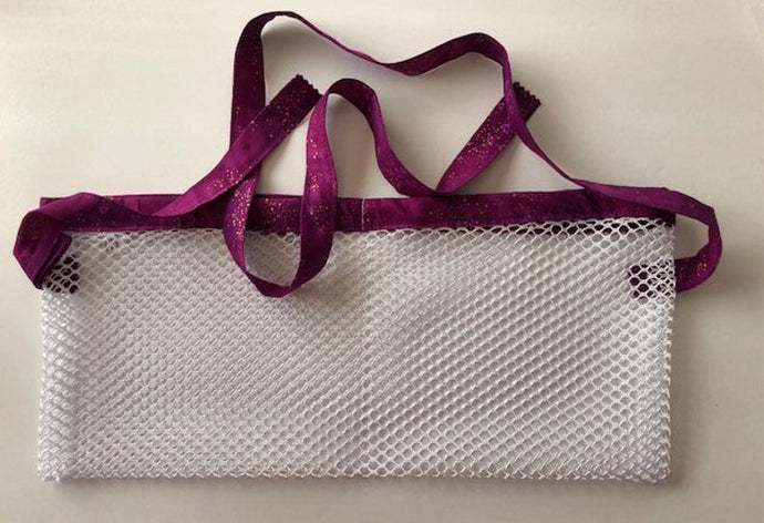 Purple & Gold Shower Mesh Surgical Drain Holder